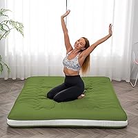 Vista 45 de Dr.Futon Colchón de futón japonés extra grueso plegable enrollable para invitados, tumbona y Tavel