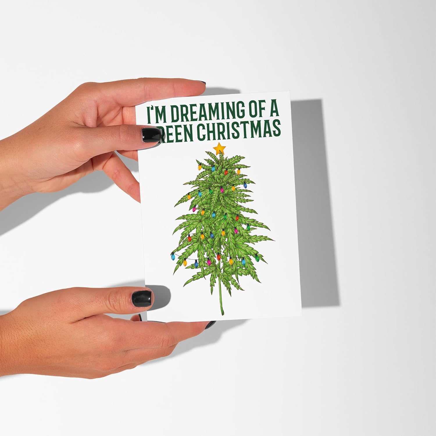 Ritzy Rose 24 Funny Cannabis Themed Christmas Cards 8 Weed Inspired Illustrations + Envelopes