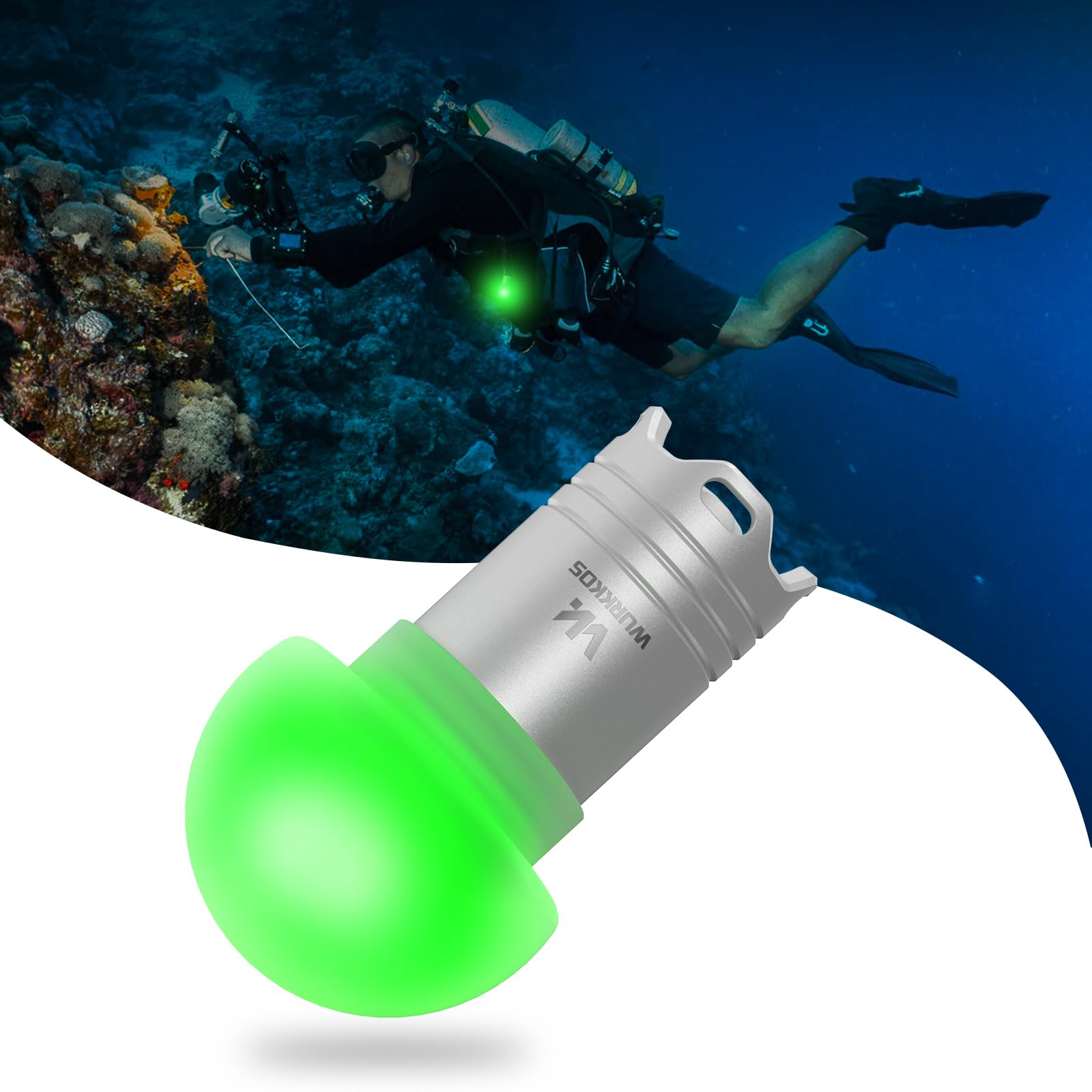 Wurkkos DL04 5-Color-in-1 Mini Diving Beacon Light