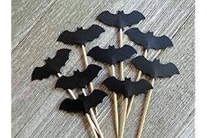 Black Bat Cupcake Toppers - Enchant Your Party