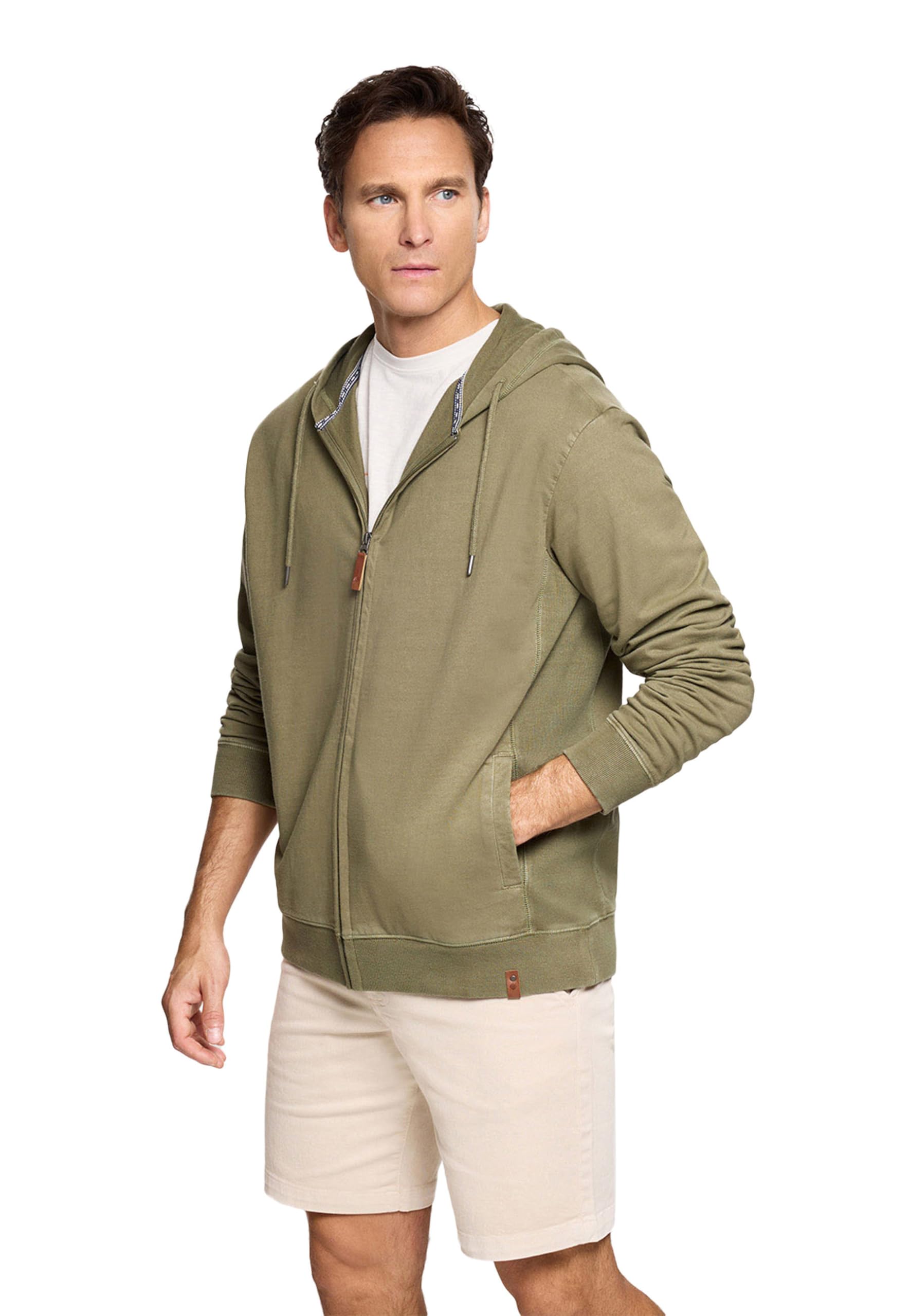 KOALA BAY | Wilbur | Sudadera Hombre Caqui con Capucha | Sudadera con Cremallera Casual | Ropa Cómoda de Uso Diario | Moda Hombre