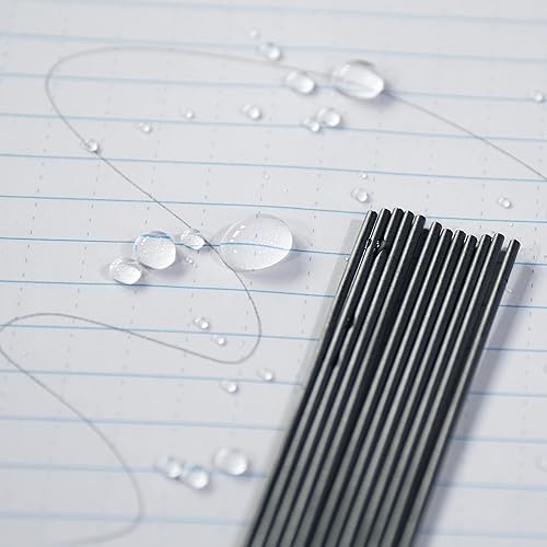 Miniatura 7 de Rite in the Rain Lápiz mecánico, color barril negro y repuesto de plomo negro resistente a la intemperie de 0.051 in (No. 13BR)