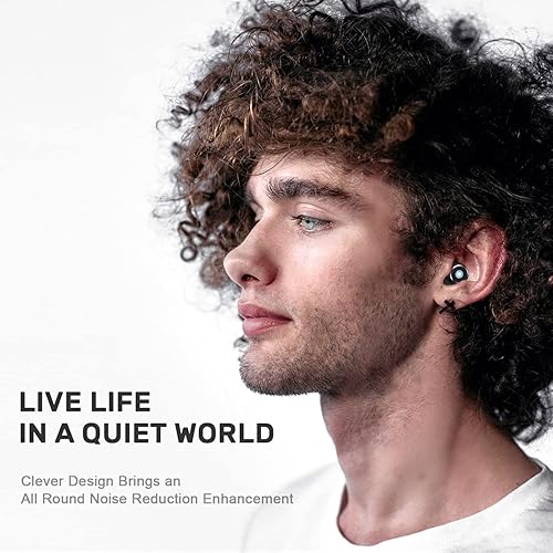 Miniatura 5 de NRR - Tapones para los oídos con cancelación de ruido para dormir, 33 dB, tapones para los oídos de silicona súper suaves y reutilizables para