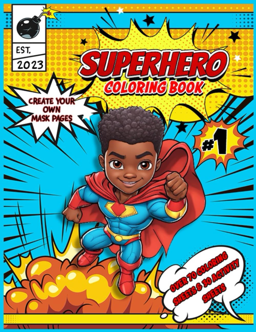 SUPERHERO COLORING BOOK (Melanated Coloring Books)