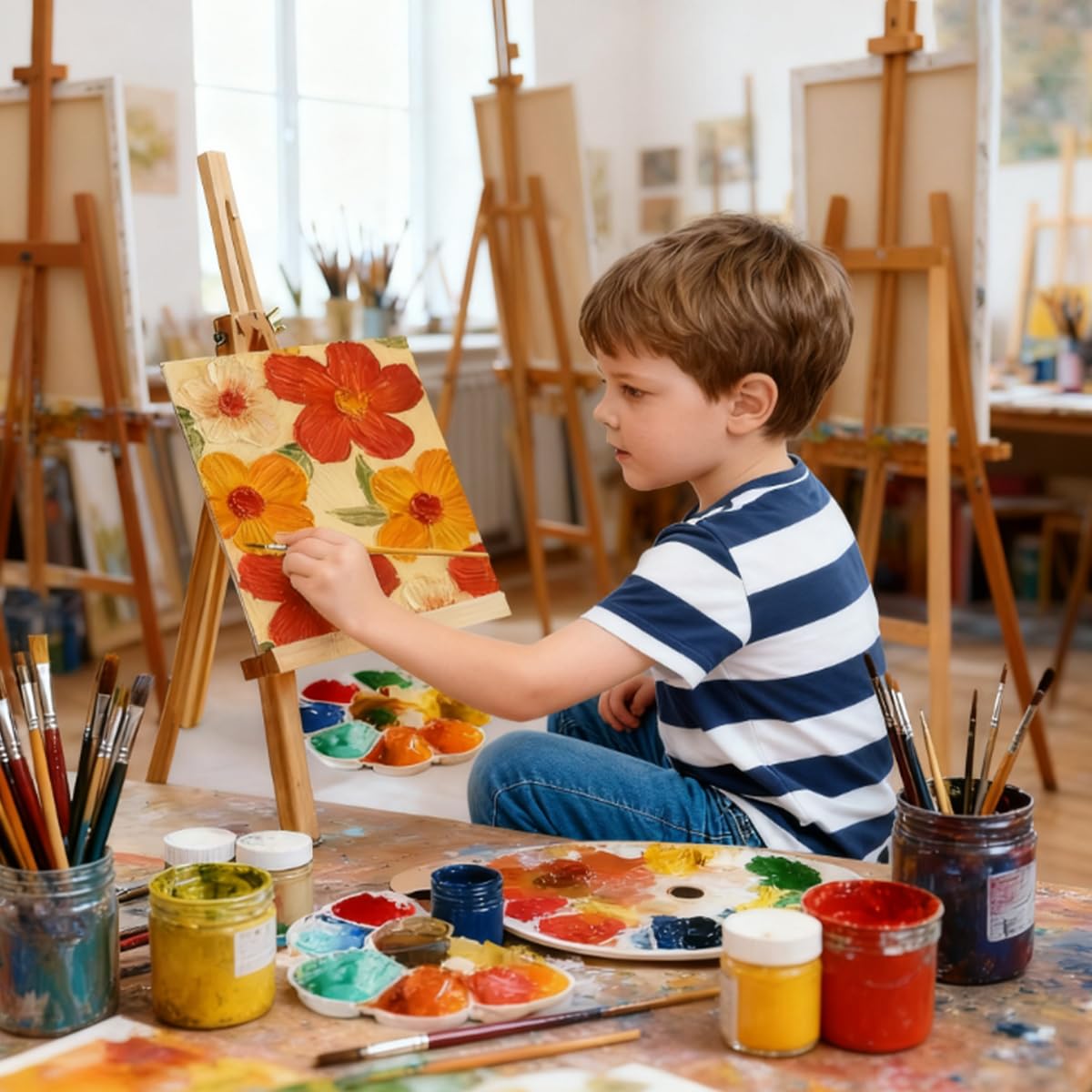 24 tele bianche da dipingere, cornice in tela tesa da 15 cm, confezione di tela per pittura su tela bianca piccola, adatta per adulti, artisti e bambini, adatta per pittura acrilica