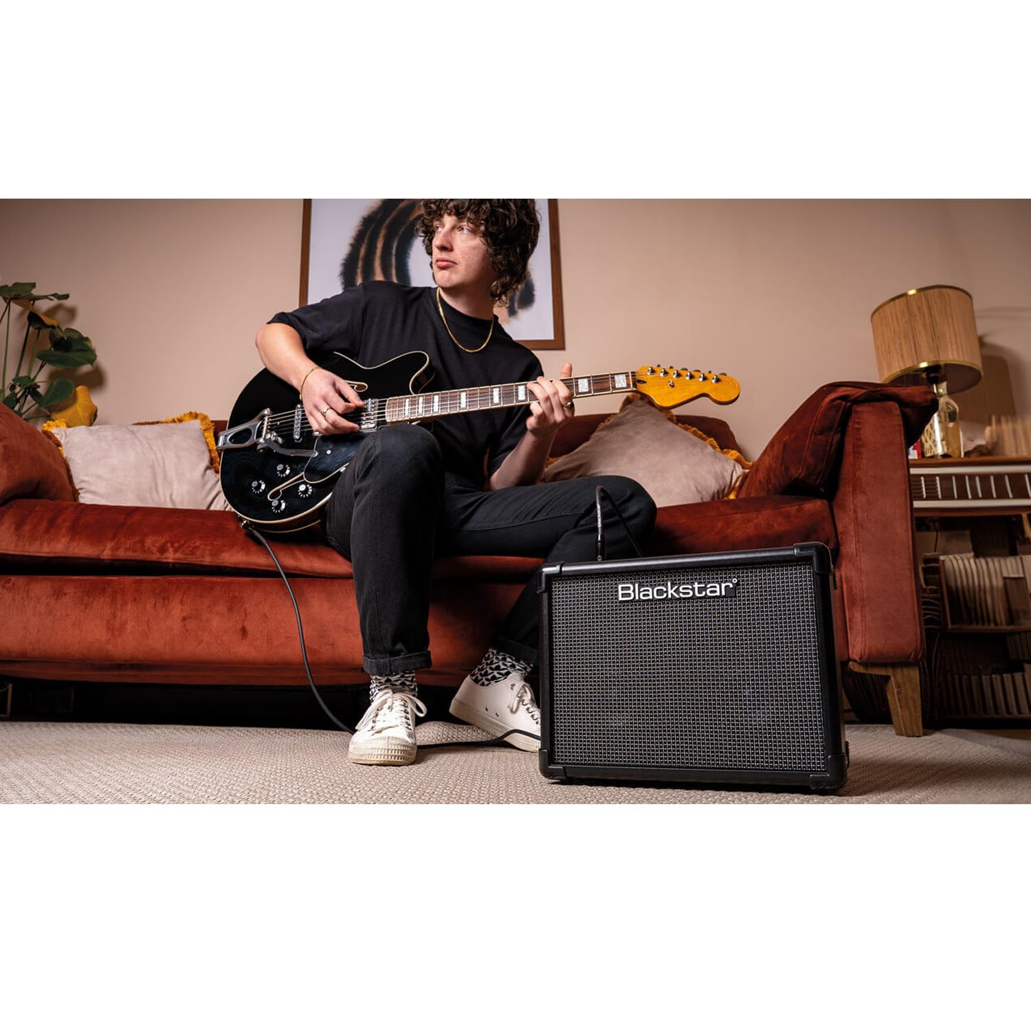 Blackstar ID Core 10 V4 Combo Gitarren-Verstärker Amp mit keepdrum Klinkenkabel