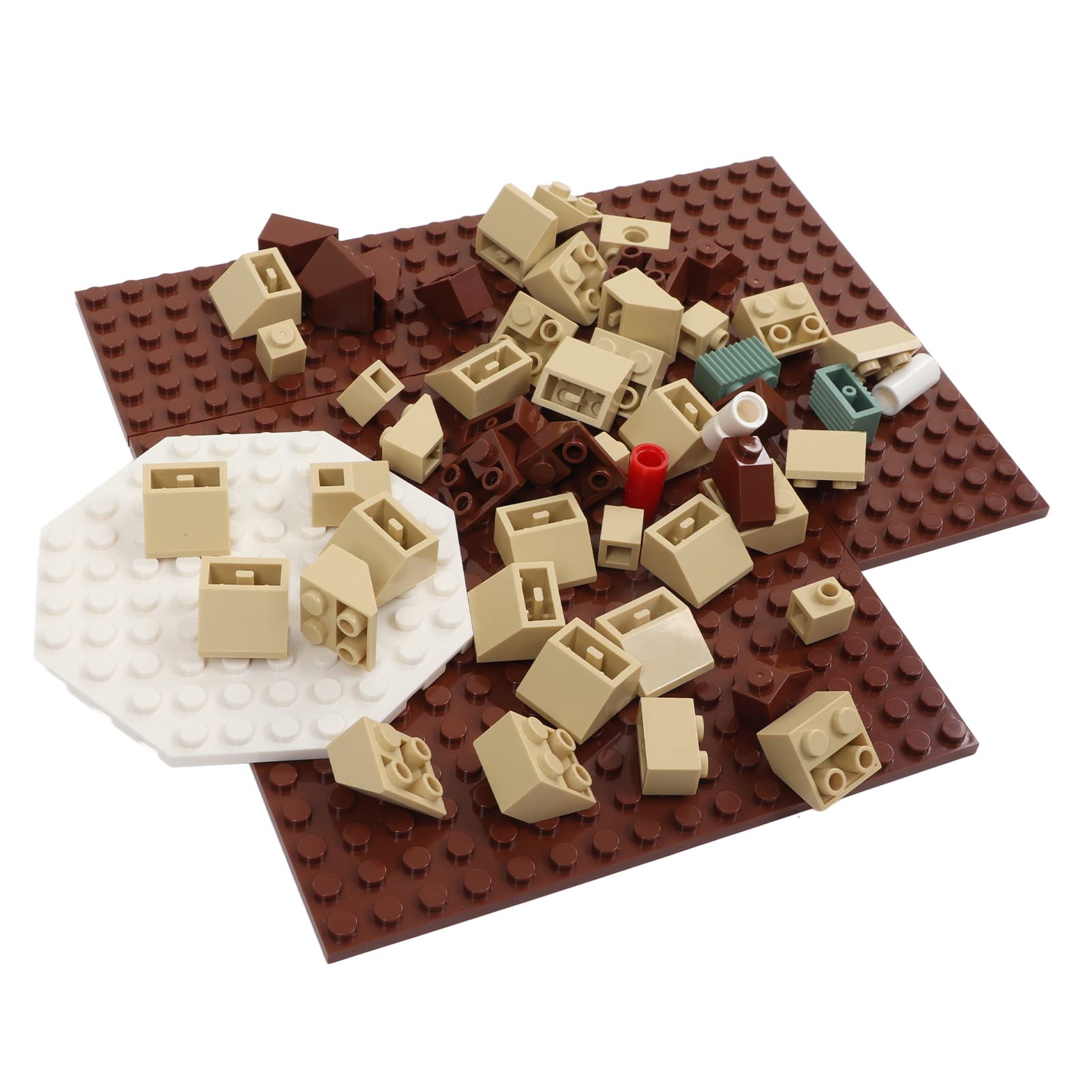 Set di Blocchi di Casetta Natalizia per Bambini da 843 Pezzi – Kit Costruzione per Gioco Creativo, Coordinazione Occhio-mano e Sviluppo del Cervello