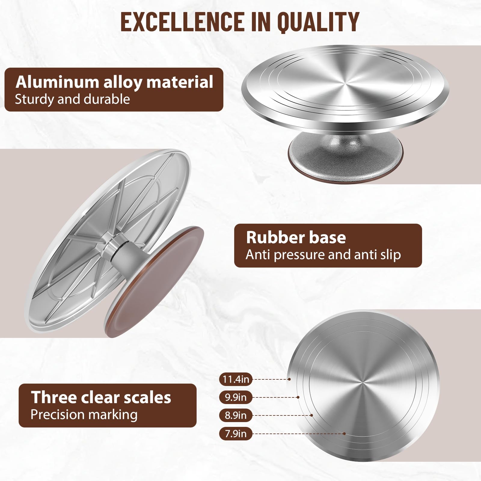 30 cm gramofon do ciasta aluminiowy stojak obrotowy do ciasta uchwyt do pieczenia ciasta narzędzia do dekoracji domu ciasto dekorowanie obrotowy metalowy stojak ekspozycyjny najlepszy zestaw do