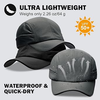 Oversize XXL Quick Dry Running Hat Lightweight Waterproof Outdoor Sun Hat Reflective Snapback Baseball Cap for Men Women