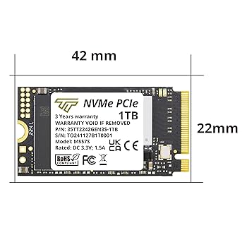 Lenovo純正1TB SSD M.2 2242 PCIe-NVMe Gen4 ThinkPad 1TB M.2 PCIe Gen4*4 OPAL 2242 internal SSD