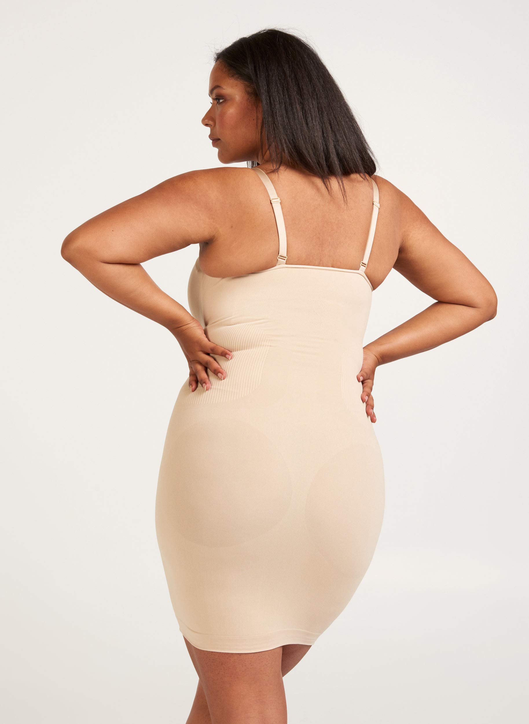 Zizzi Damen Große Größen Shaping Kleid Bodyforming Unterhemd Shapewear Gr Gr L/XL Nude