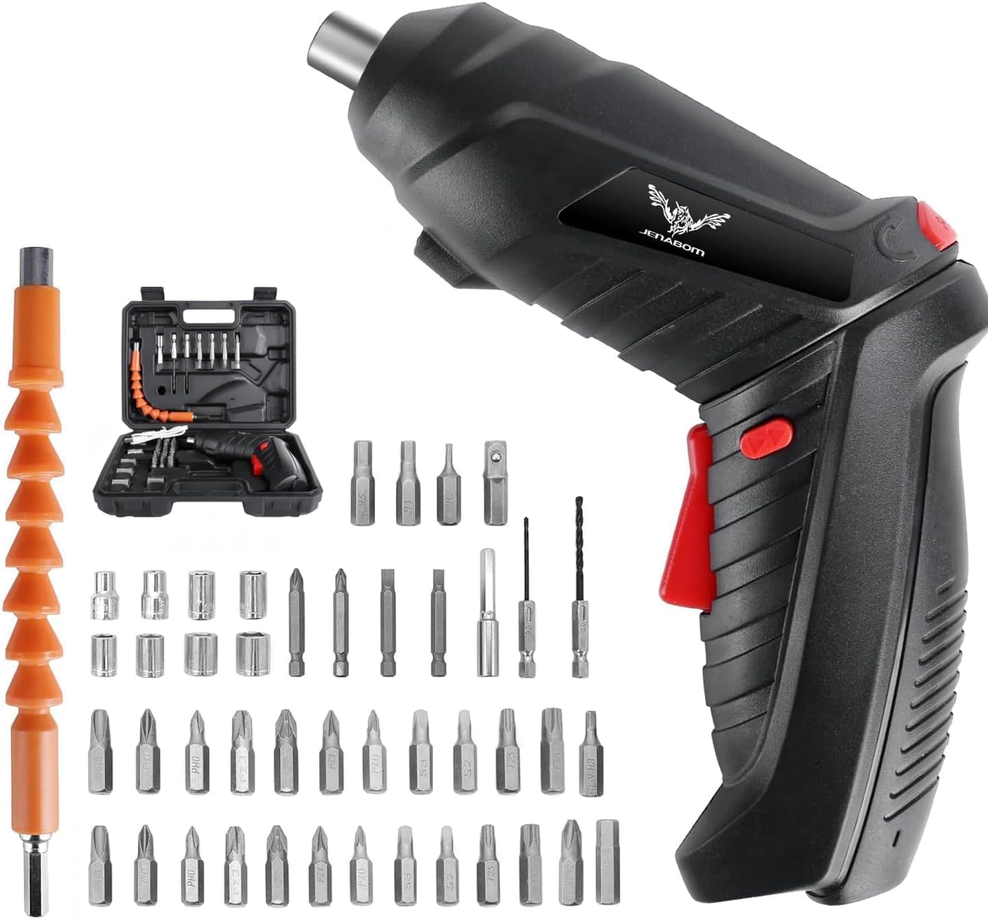 ANTRobut Cordless Electric Screwdriver Kit - 34 Bits, Circuit Sensor, LED Light, Type-C Charging, For Home Repair
