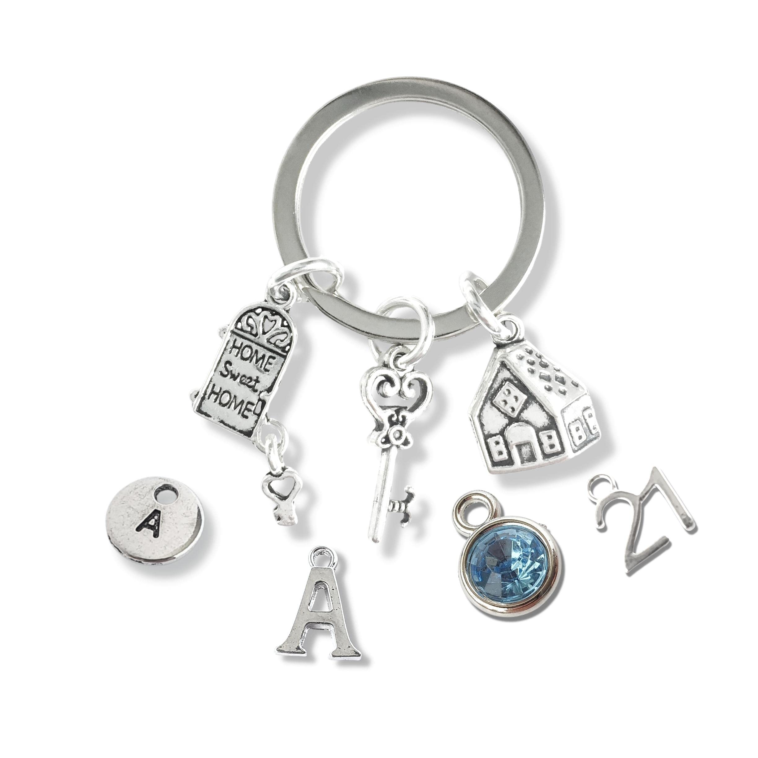 New Home Keyring, New Home Gift, Housewarming charm Key Chain, Moving House Gift, Keychain, Housewarming Present, Gift for new homeowners