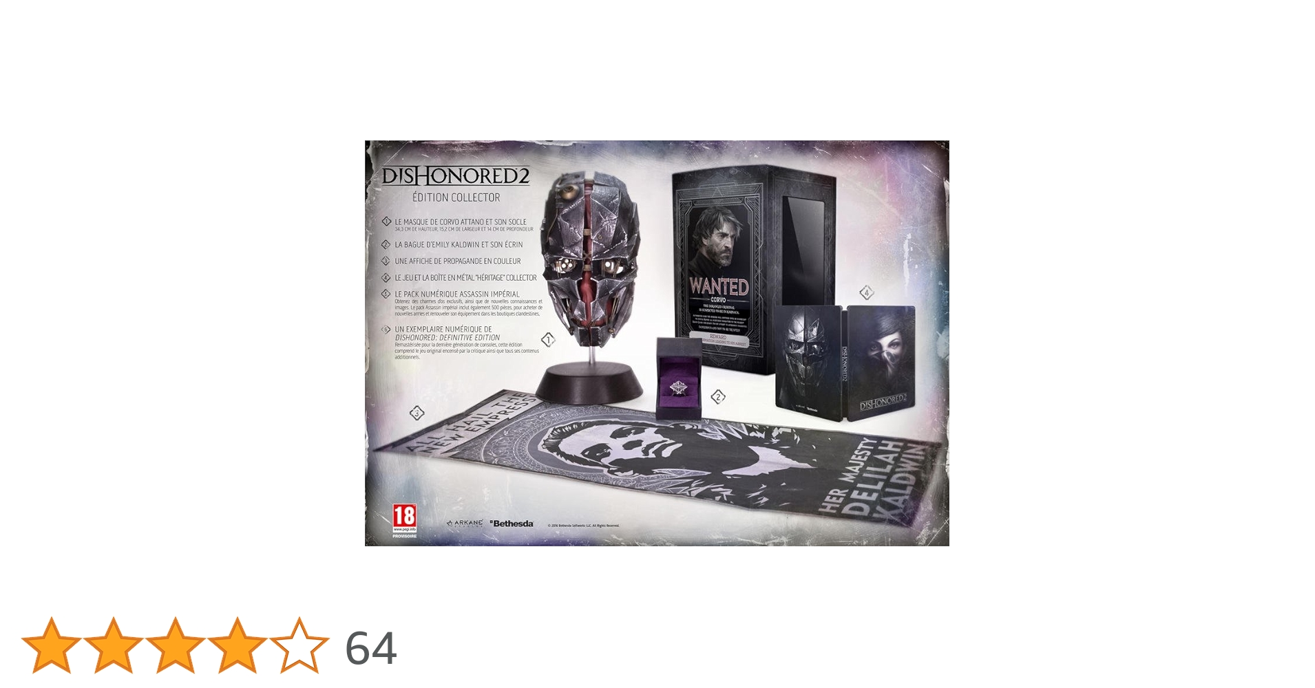 DISHONORED2 ディスオナード2 プレミアム コレクターズ エディション Bethesda Dishonored 2 - édition collector : Dishonored 2 Ce