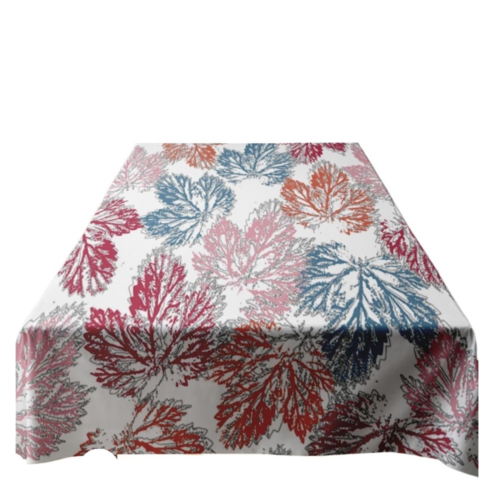 Mantel De Poliéster con Estampado Floral Moderno, Perfecto for Mesas Comedor, Superficie Antideslizante Lavable, Tela Duradera, 1 Ud