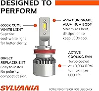 Vista 6 de Sylvania H11 LED Powersport Headlight Bulbs for Off-Road Use or Fog Lights - 2 Pack