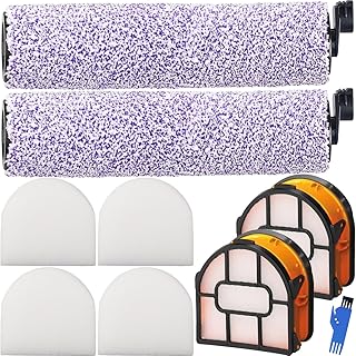 EATBALE Roller Brush and Filter Replacement Parts for Shark WD100 WD101 WD101C HydroVac XL 3-in-1 Multi-Surface WDB1F2 Vacuum Foam Filters for Shark Vacuum Attachment Accessories Kit