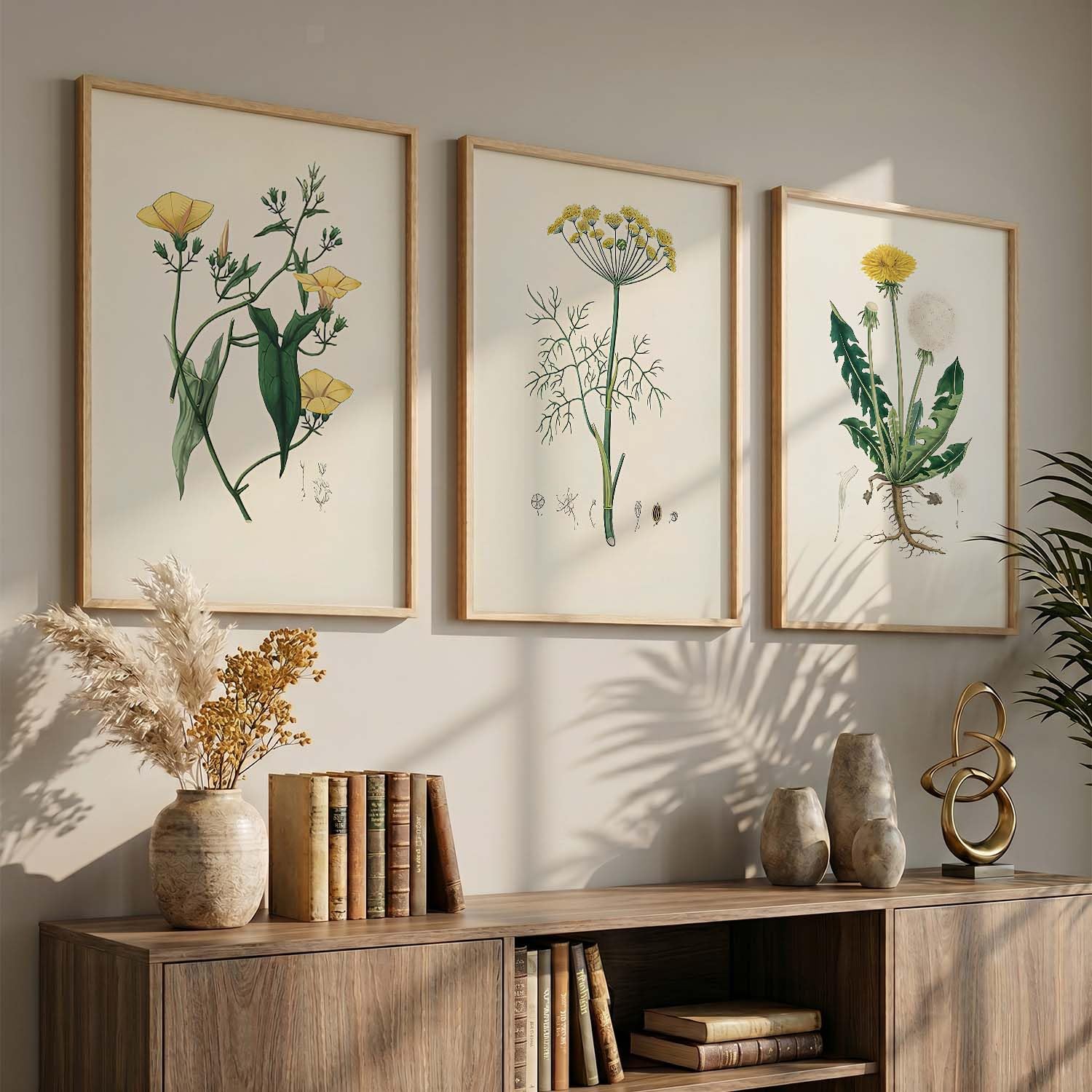 BOHO Wall Art Set - 3 Framed Prints -28