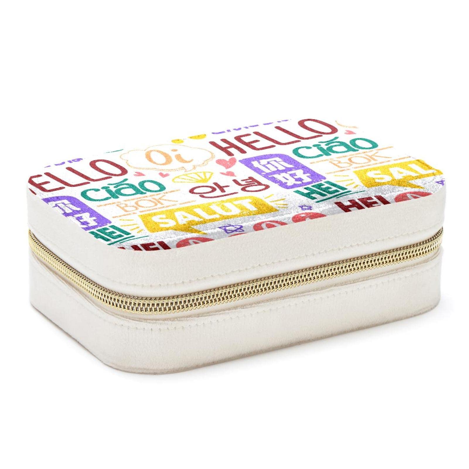 Boîte à bijoux portable de voyage pour bagues et colliers