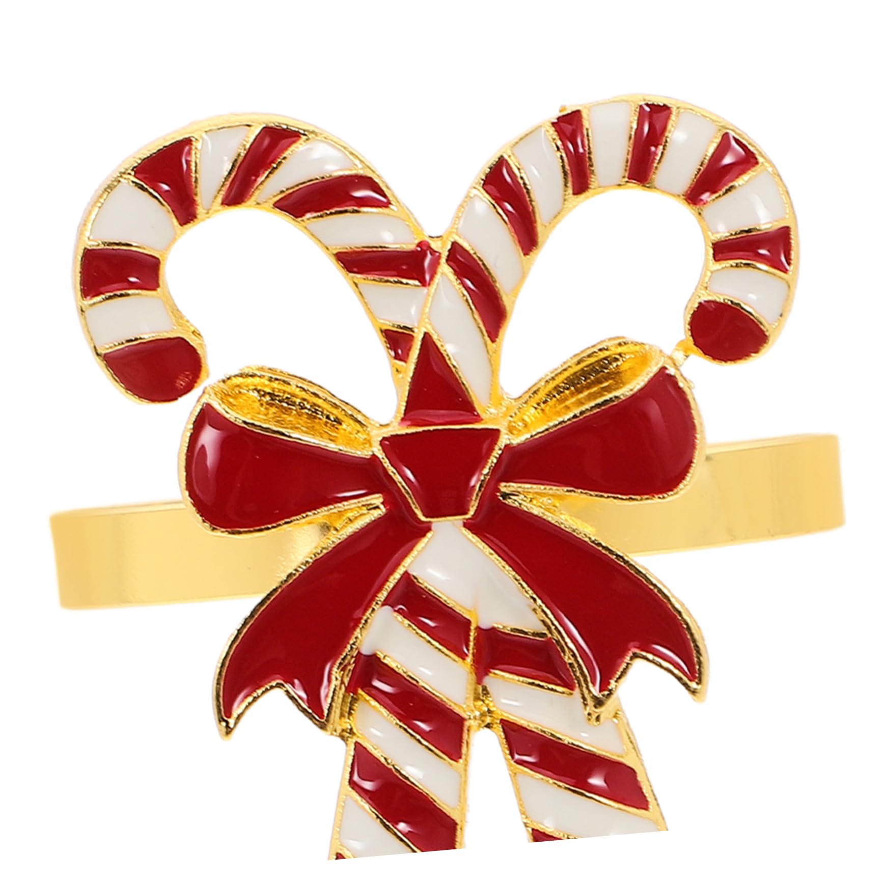 4 Stück Serviettenringe Legierung Weihnachtsserviettenschnallen Festliche Tischdekoration Für Weihnachtsfeiern Schleifenform