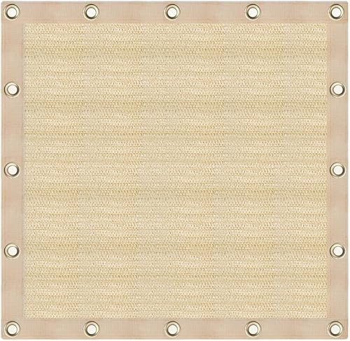 Dafoecheer 90% tela de trigo de 6.5 x 10 pies, borde sellado con ojales, bloqueador solar, malla de jardín, red resistente a los rayos UV para