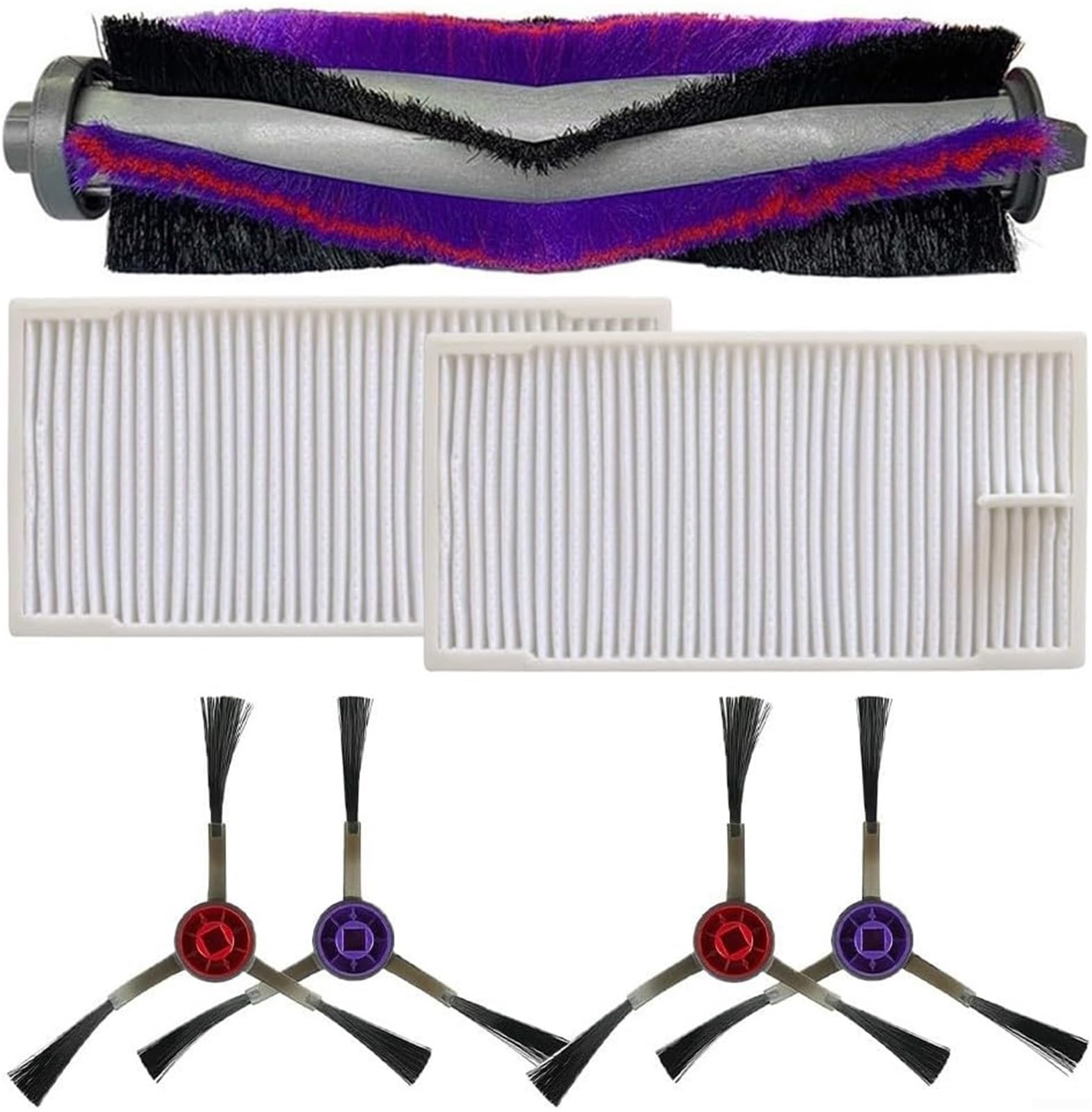 Main Roller Side Brush Filter Compatible with Midea M9 Eureka E20 Plus