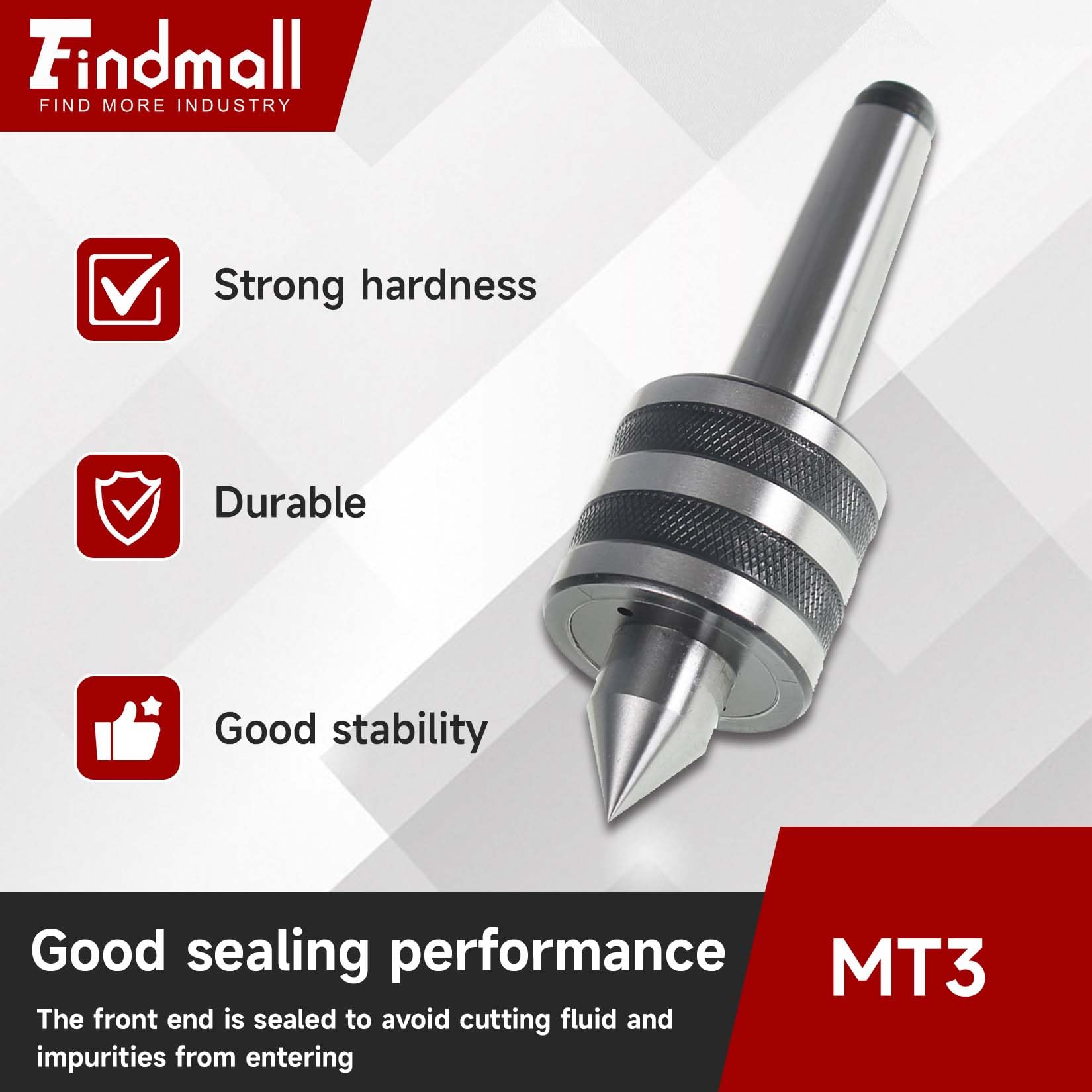 MT3 Live Center - High Accuracy for Lathes -3 MT3 Live Center - High Accuracy for Lathes -3