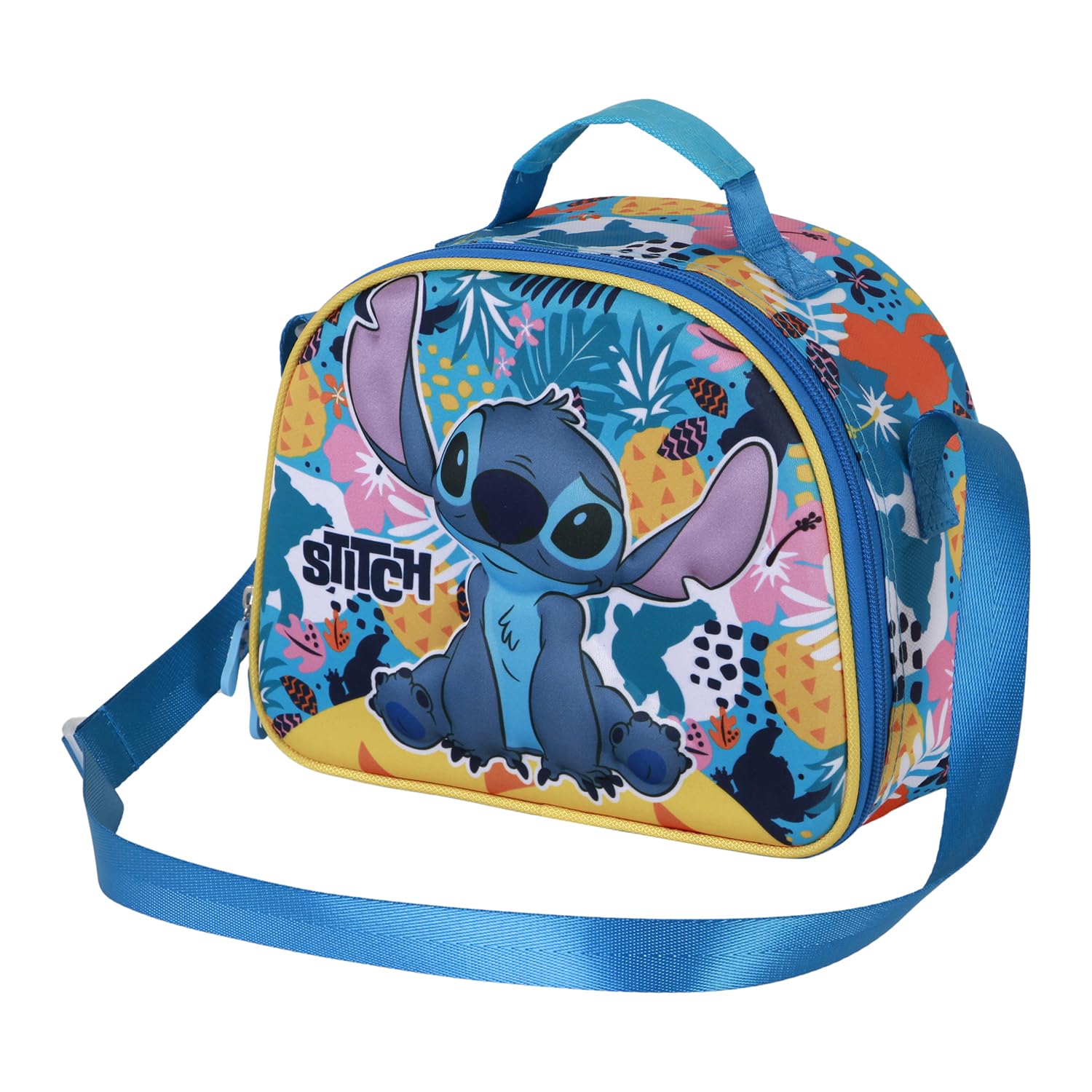 Disney Lilo and Stitch Colors-3D Lunch Bag, Turquoise, 26 x 20 cm