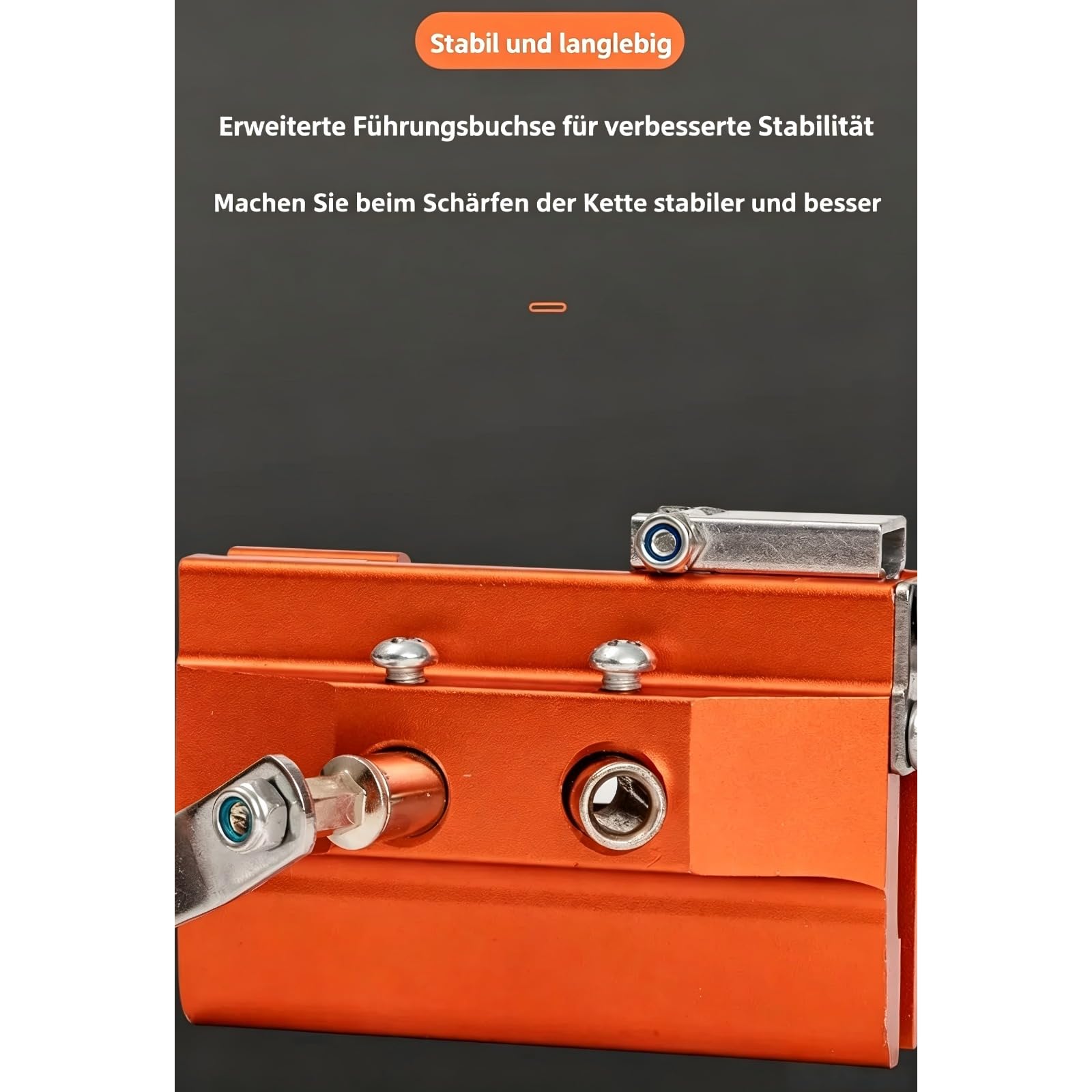 Qinux Klampero Kettenschärfer 2026 Neues, Kettensägen-Schleifgerät Universal, Sägekettenschärfgerät für Jede Kettensäge Schärfen (Kettenschleifer +10)