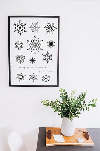 Miniatura 6 de 12 sellos transparentes florales de copo de nieve para hacer tarjetas, álbumes de recortes y manualidades, 1 herramienta de bloques de estampado