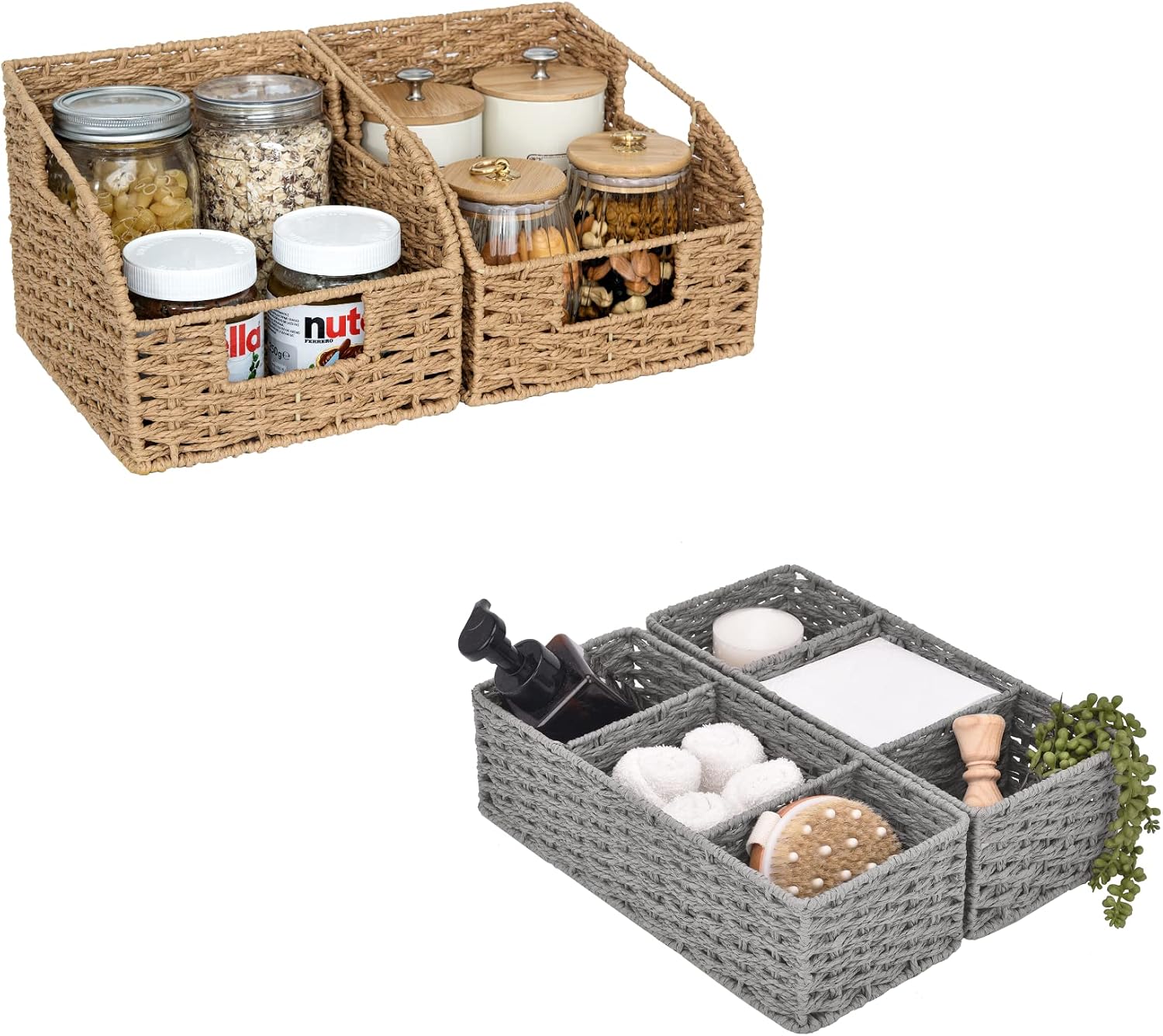 Paper Rope Storage Amazon.com: StorageWorks Round Paper Rope Storage Baskets : Home & Kitchen
