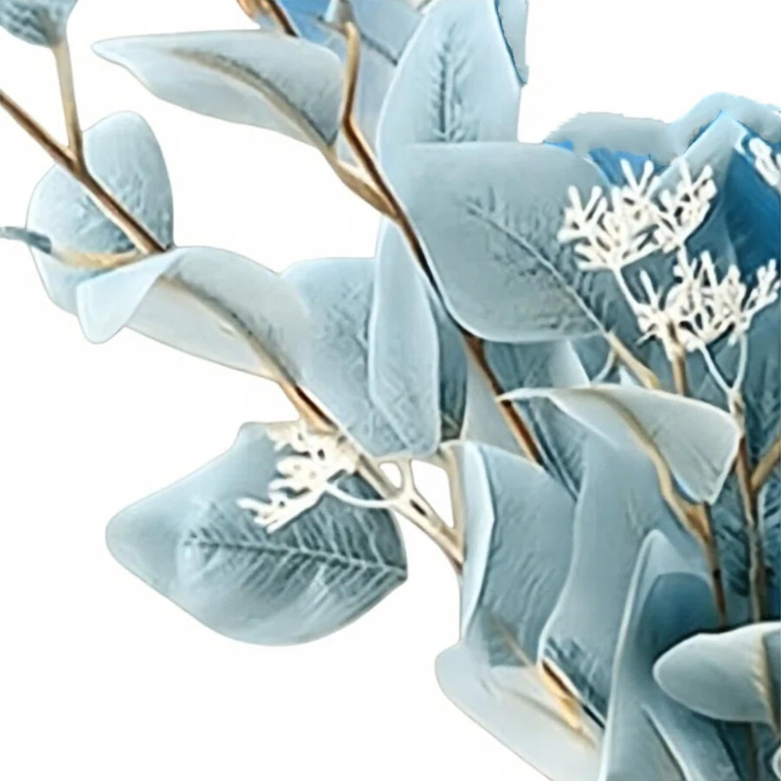 Feuilles d'eucalyptus et fruits artificiels haut de gamme pour décoration épurée