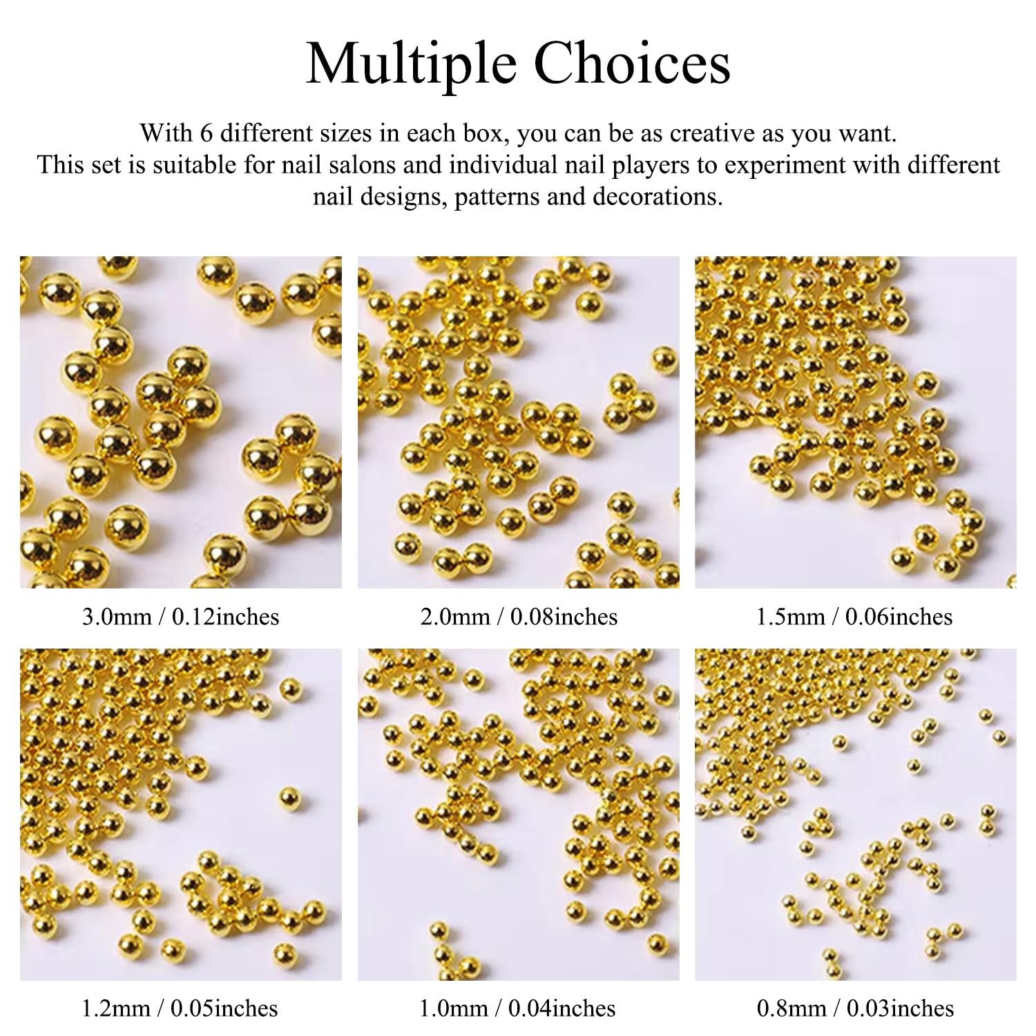 2 Boxes Silver Gold Nail Charms and Gems Silver Pearls Gold Nail Beads Metal Balls for Nails Nail Gems and Charms with Tweezer & Cat Eye Nail Magnetic Pen for Steel Ball Suction