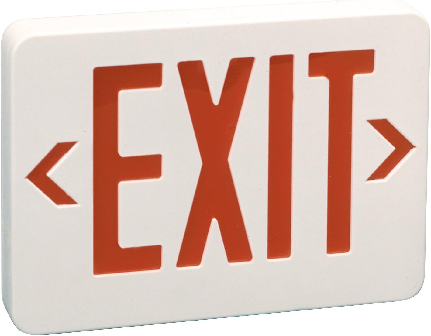 E1021R LED Red Exit Sign with Battery Back-up
