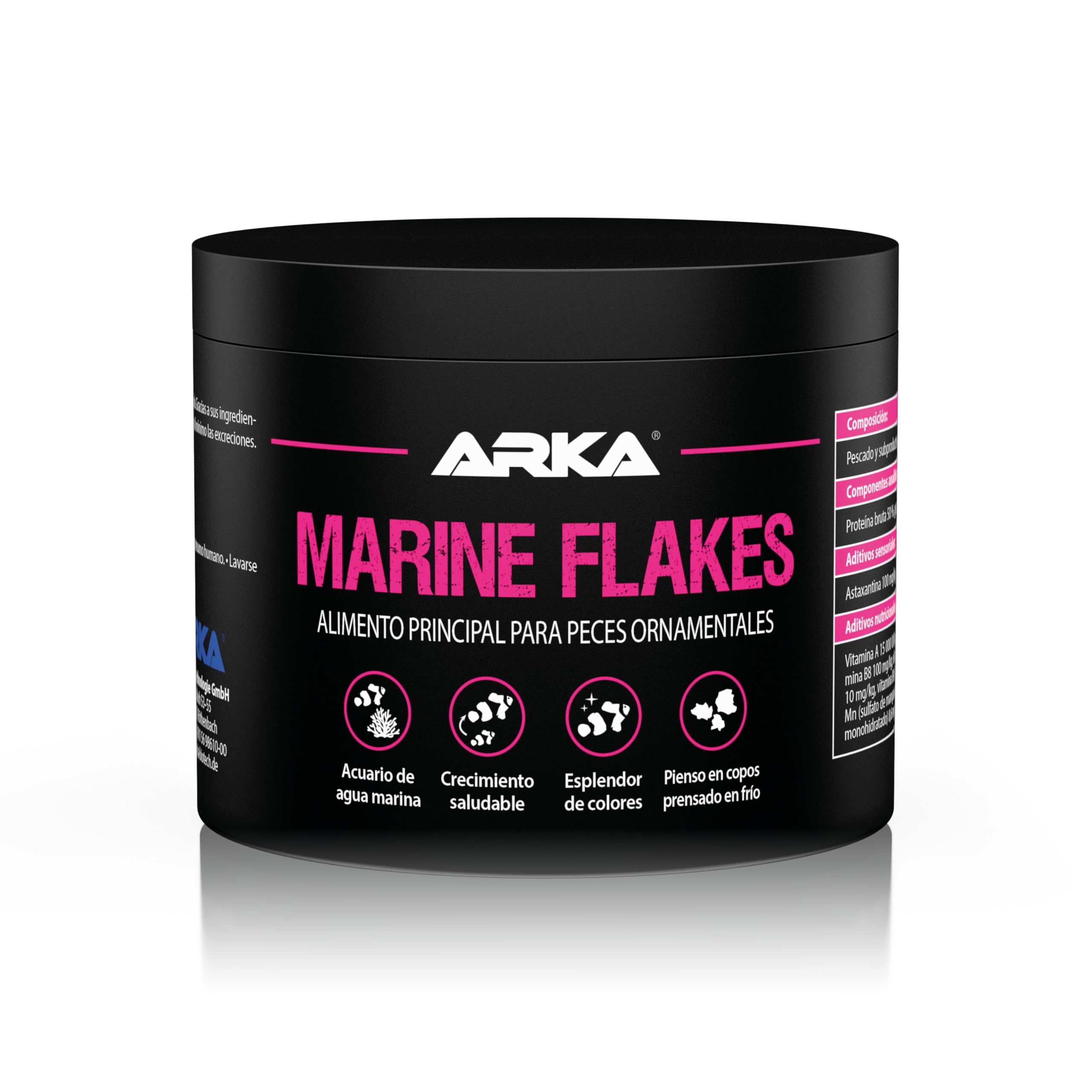 Comida Escamas Peces Marinos 500 ml - Marine Flakes Acuario