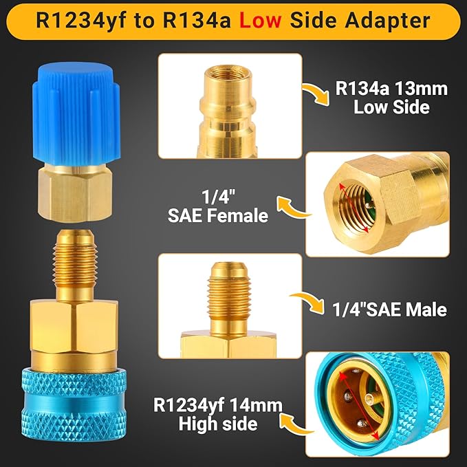 Adaptador Wayona R1234yf a R134a, Conector de Conversión miniatura 5
