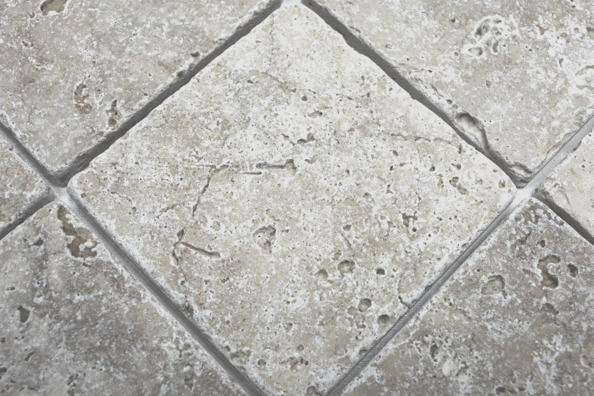 Azulejo travertino piedra natural beige azulejo Chiaro antiguo travertino para el piso de la pared del baño ducha de la cocina, tamaño de la alfombra: 100x100 = 0,01 metros cuadrados, tamaño de la