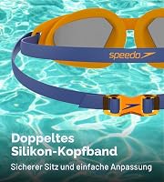 Ochelari de înot pentru copii Speedo Hydropulse Junior - Pool Blue/Chilliblue/Lghtsmoke, anti-aburire, etanși, unisex 4