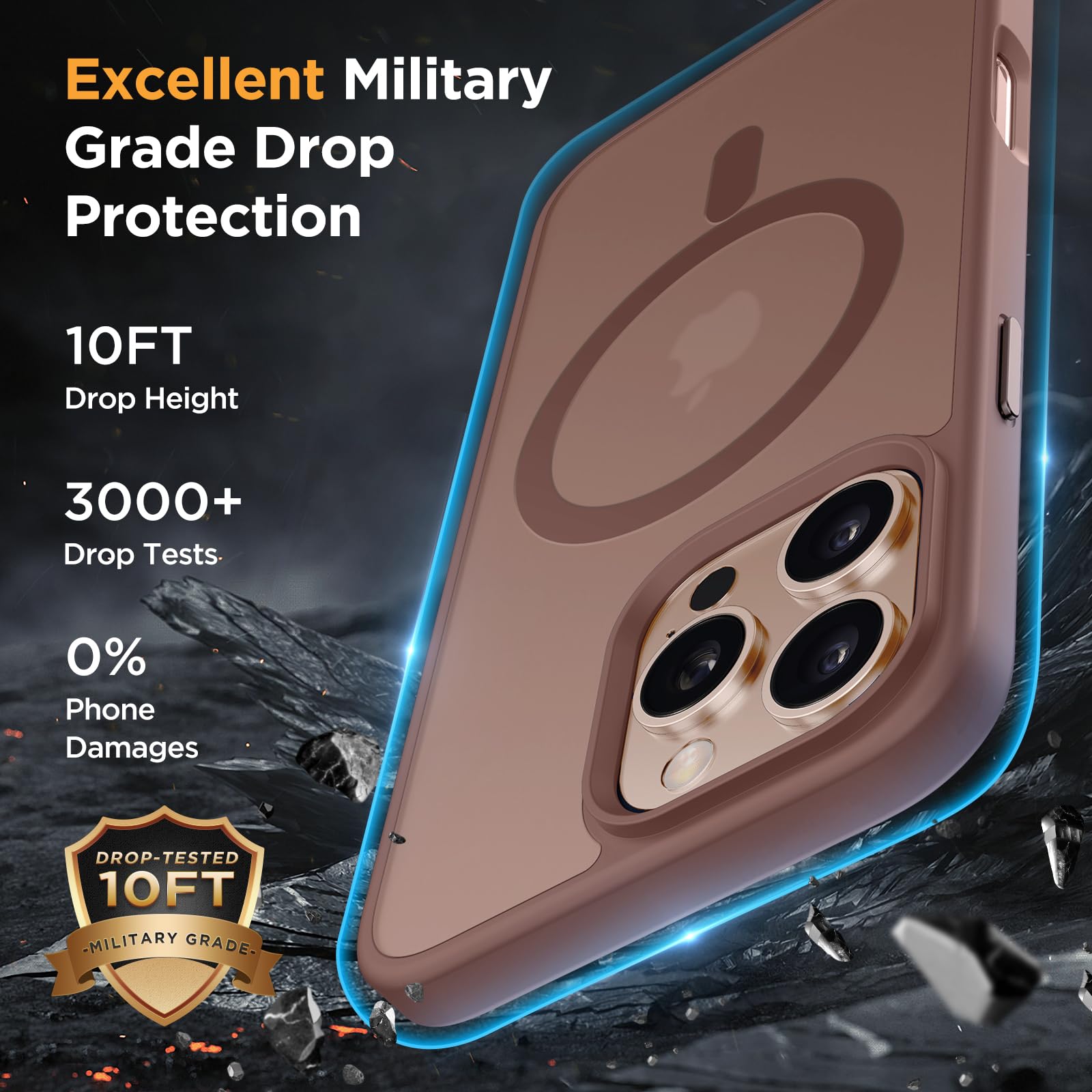 Miracase Custodia Magnetica Per IPhone 16 Pro Max Con MagSafe E 2 Pellicole Vetro