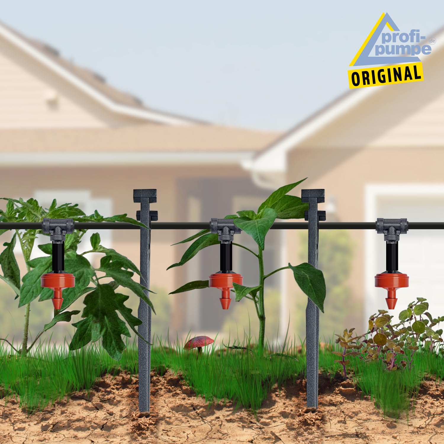 Solar-Bewässerungssystem Greenkeeper Solarpanel Gartenbewässerungssystem Pflanzenbewässerung (SOLAR-DROP P50 für bis zu 50 Tropfstellen)
