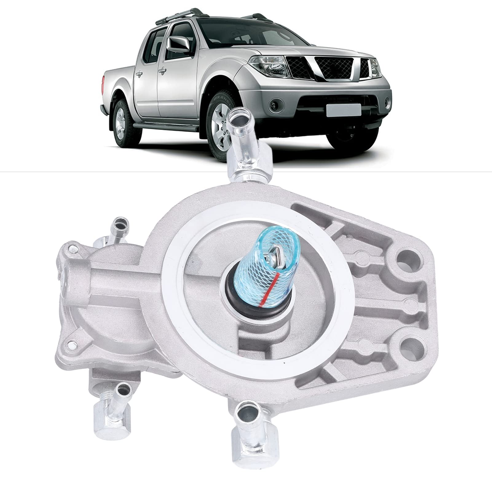 Base di Montaggio del Filtro del Carburante, Pompa di Adescamento 16401‑VK511 Sostituzione in Lega di Alluminio per Navara D22 YD25DDTI Accessorio per Auto