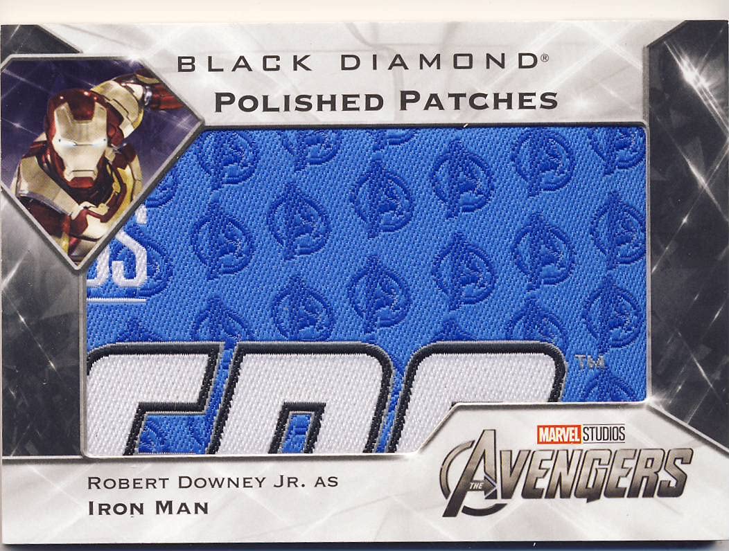 2021 Marvel Black Diamond Polished Patches PPP-AV3 Robert Downey Jr. as  Iron Man at Amazon's Entertainment Collectibles Store
