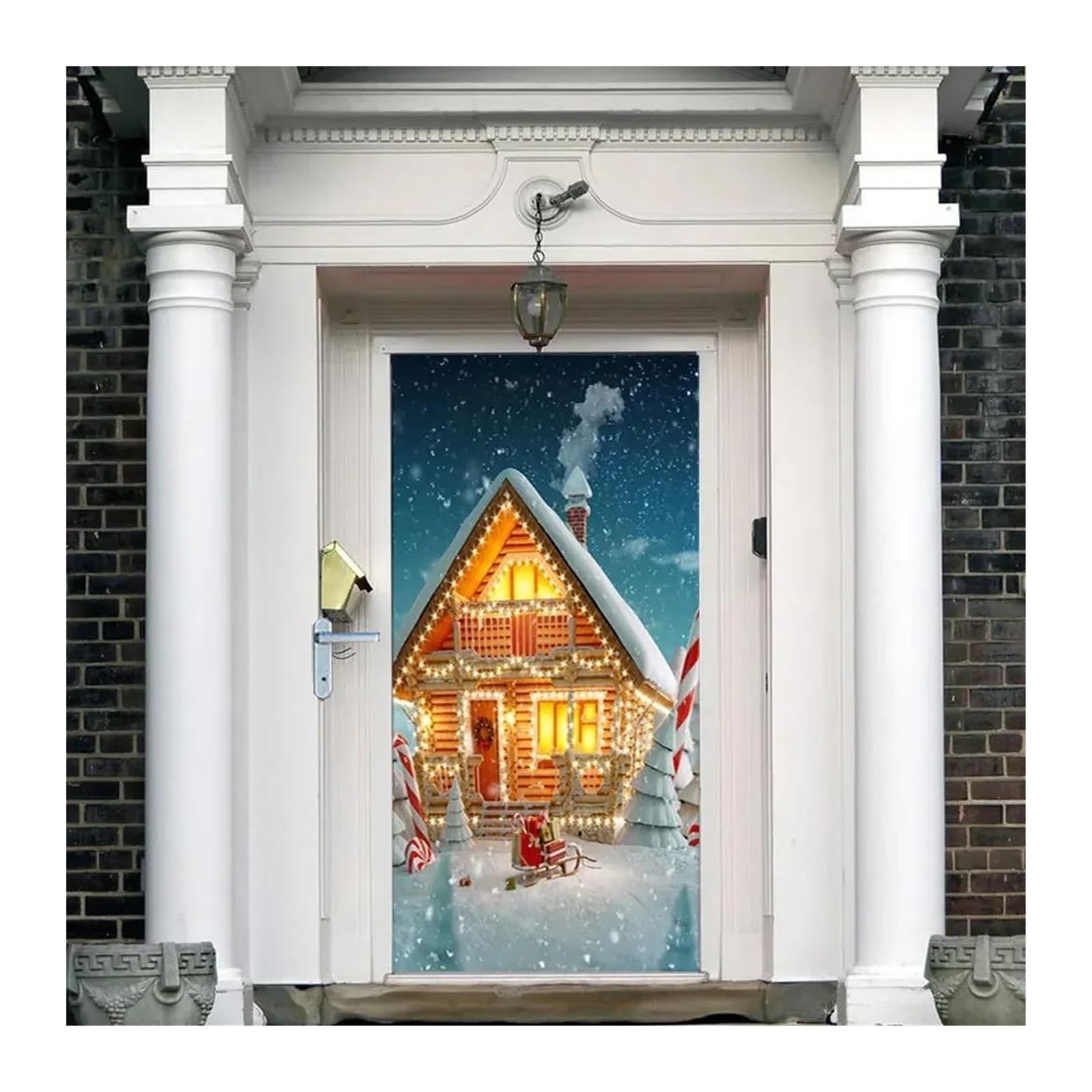 Décor de maison magique avec le sticker mural Joyeuses Vacances d'hiver