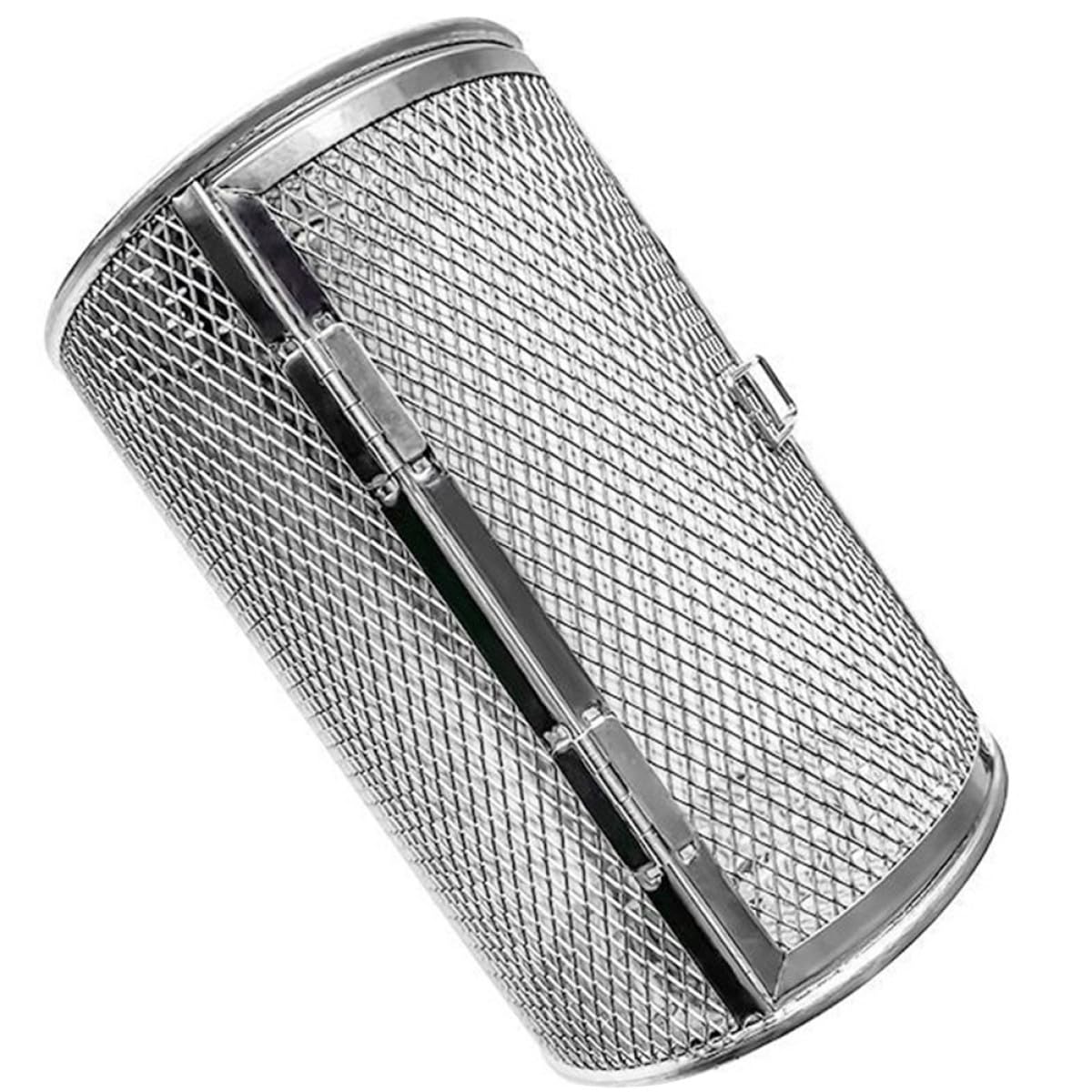 Panier à griller inox pour rôtissoire avec support pivotant et cage à légumes de barbecue