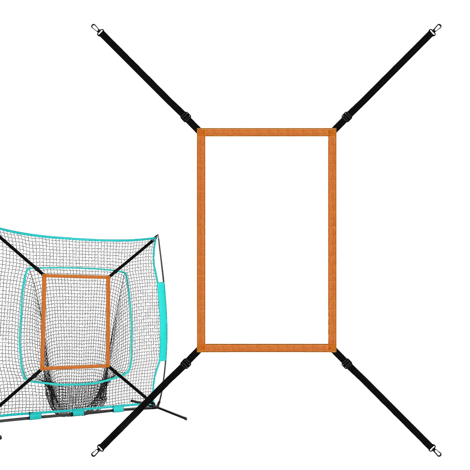 Pitching Target Strike Zone - Strike Zone Target für Pitching Net, Einstellbares Strike Zone-Netz | Baseball-Übungsnetz zum Schlagen, Schlagen, Fangen, Pitching-Übungen und Standortgenauigkeit