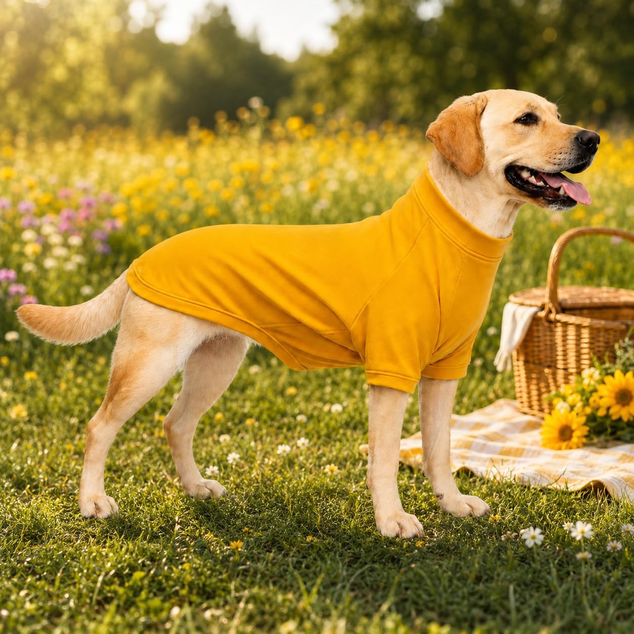 Lovelonglong Dog Pullover Sweatshirt Autumn Winter Cold Weather Dog T-Shirts for Small Medium Large Size Dogs Labrador Clothes Orange XXXL