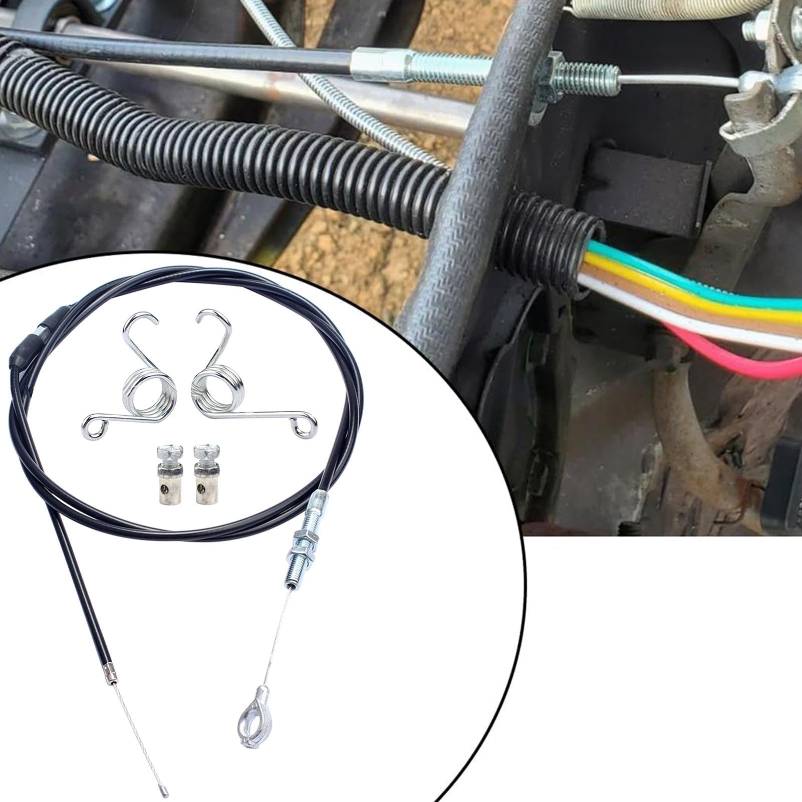 Universeller Go-Kart Gaszug Mit Bremsrückholfeder – Gaszug-Set Plus Bremszug