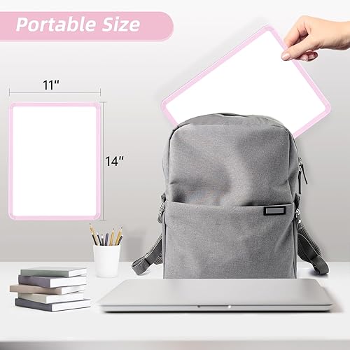 Vista 36 de VUSIGN Pizarra blanca pequeña de borrado en seco, pizarra blanca de 11 x 14 pulgadas para niños, estudiantes, nevera, casillero, mini pizarra
