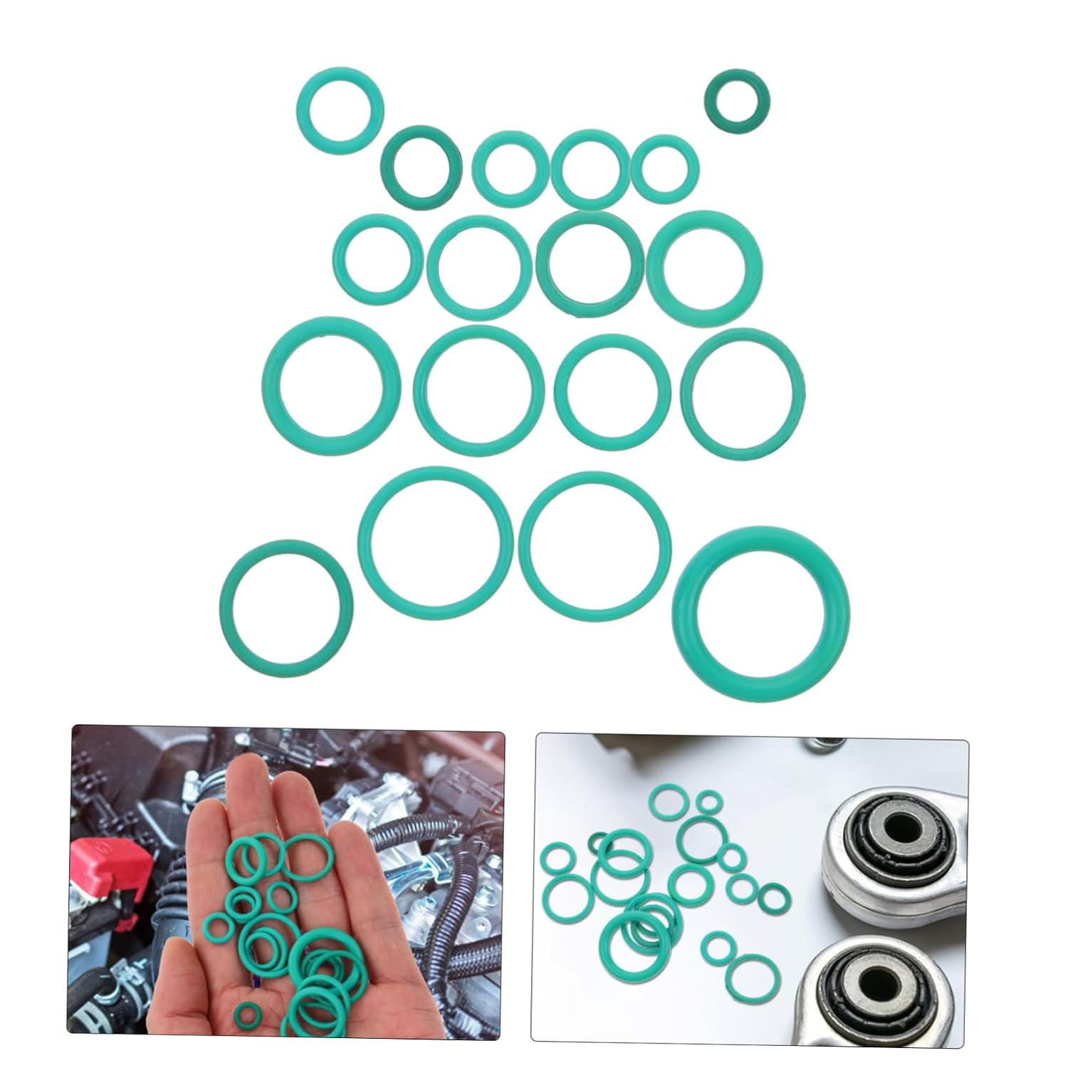 270Pcs Kit for Car Air Conditioning Compressor Sealing Durable Butyl Seals for Reliable Performance Various Vehicle Models