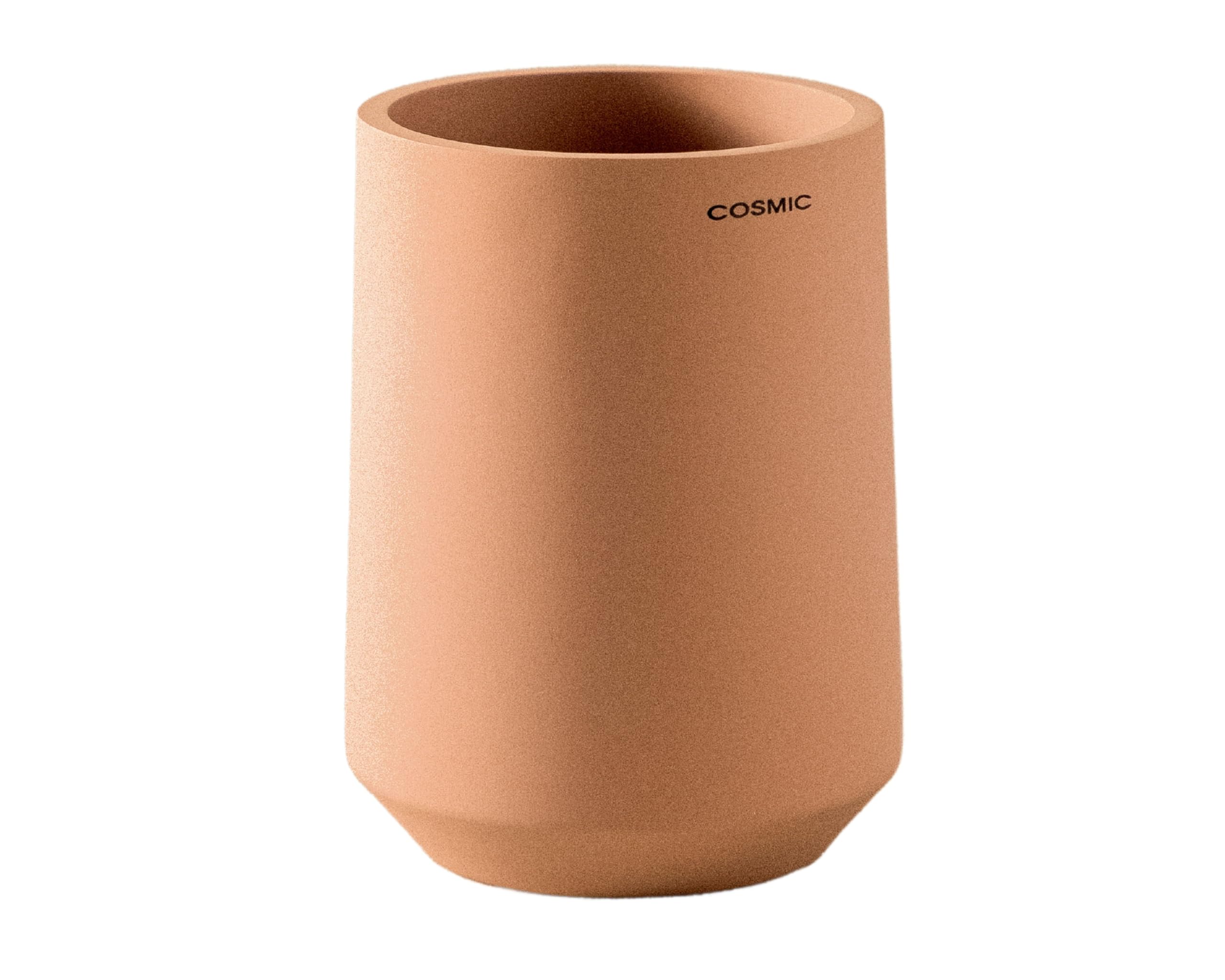 Cosmic Blossom Saona Toothbrush Holder For Countertop With Elegant Design Made Of Resin. Toothbrush Cup. Round Container For Sink In Color